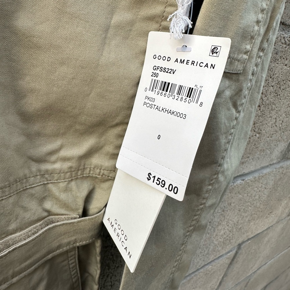 Good American Flight Jumpsuit Khaki Brown Women’s Size 0 NWT! - Picture 6 of 11